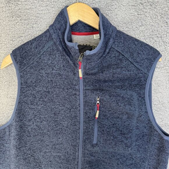 S Orvis Vest Mens Medium Blue Fleece Full Zip Outdoor Hunting Pockets - Picture 2 of 8